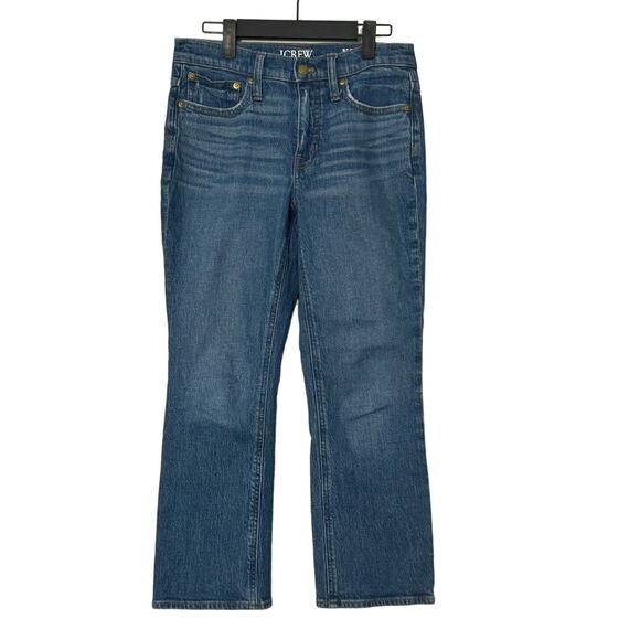 NWOT J. Crew 9" Demi-Boot Crop Jean in Wedgewood Wash Size 26 - Picture 3 of 9